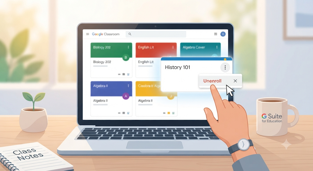 How to Leave a Class in Google Classroom